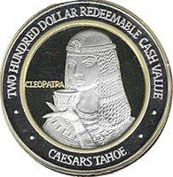 -200 Caesars Tahoe Cleopatra obv.
